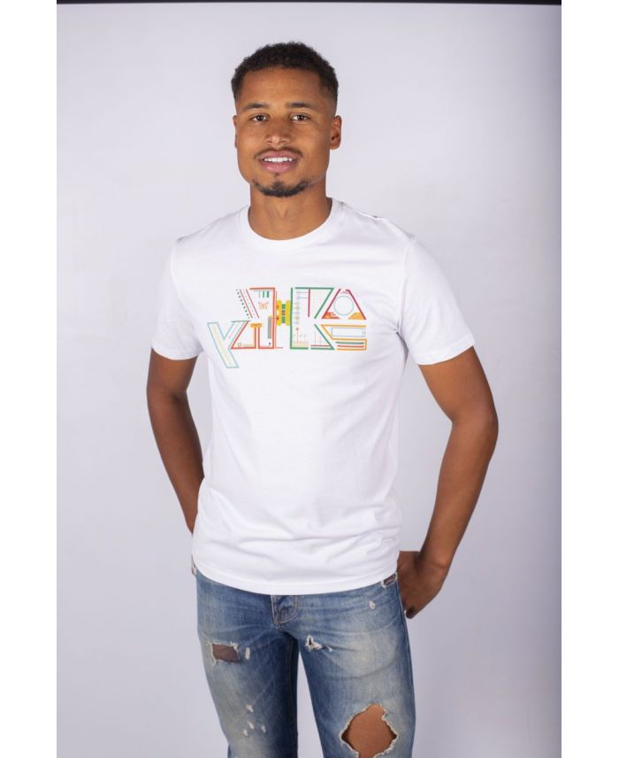Achetez un t-shirt en coton bio homme avec logo en couleur