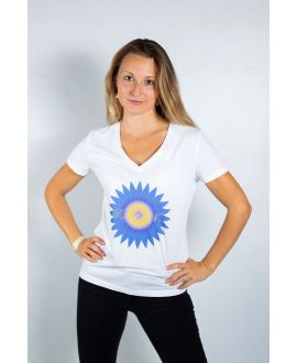 KY-KAS T-SHIRT FEMME COTON BIO COL V