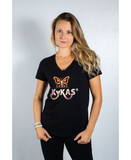 KY-KAS T-SHIRT FEMME COTON BIO COL V