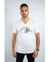 T-shirt col rond contrasté Ky-Kas