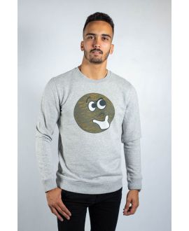 K-KAS SWEAT-SHIRT HOMME COTON BIO COL ROND
